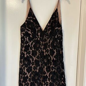 Free People Black Lace Chemise